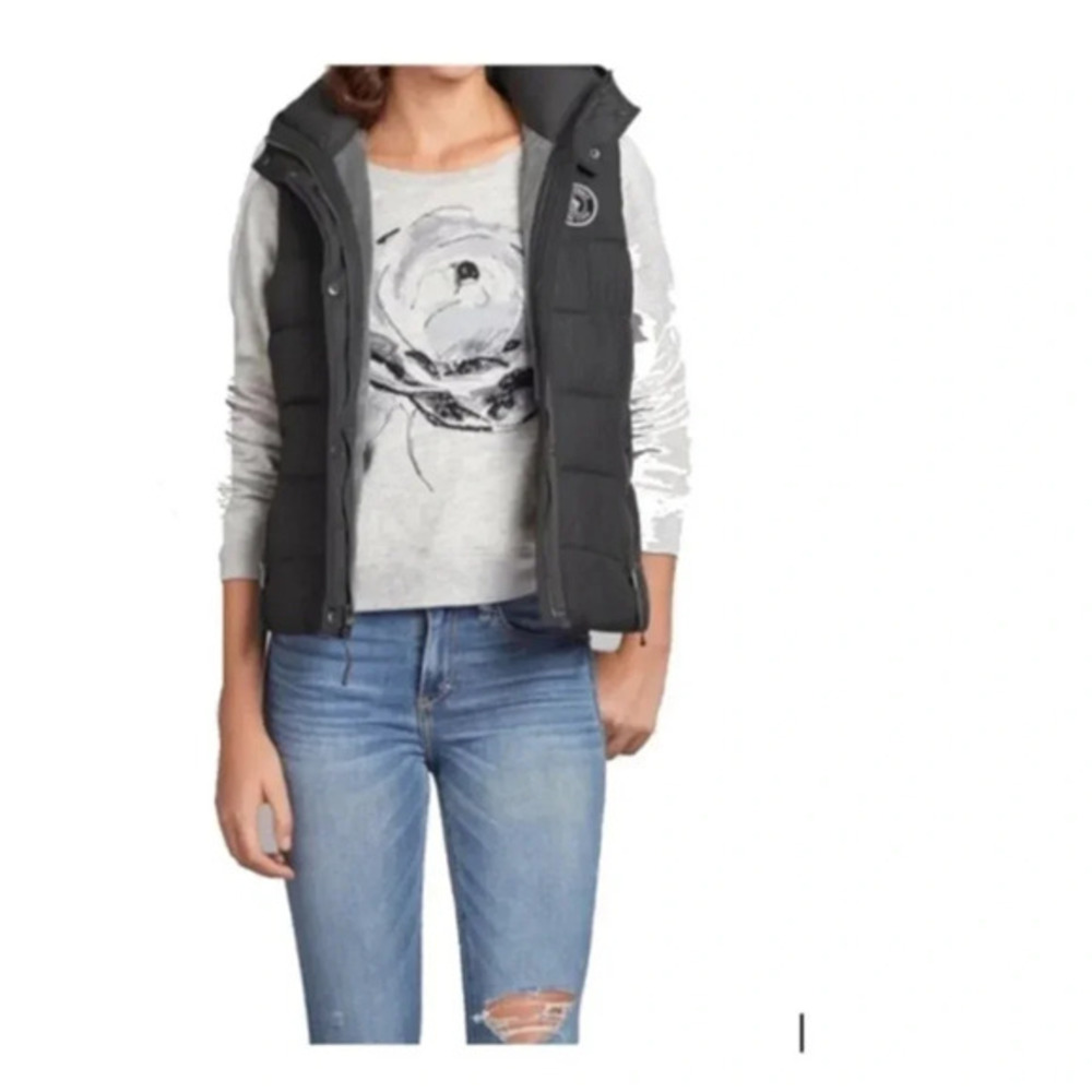 Abercrombie‎ & Fitch Puffer Vest Jacket Hoodie XS